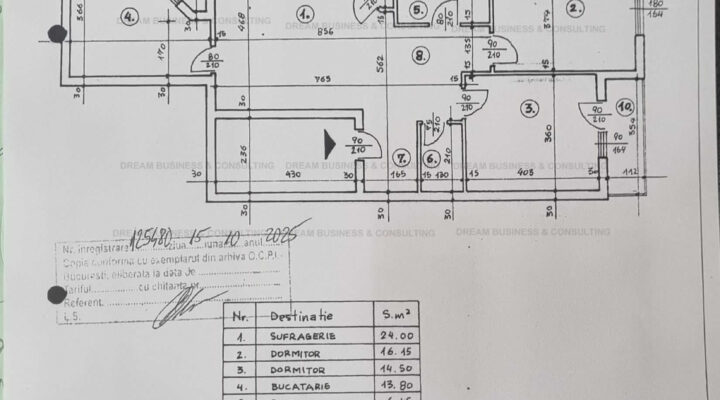 Dorobanti apartament cu 3 camere in vila, an 2000 , modern, parcare floorplan 1
