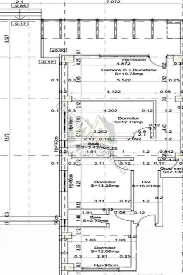 Apartament cu 4 camere Bucurestii Noi -Parc Bazilescu | Curte privată 60 mp floorplan 